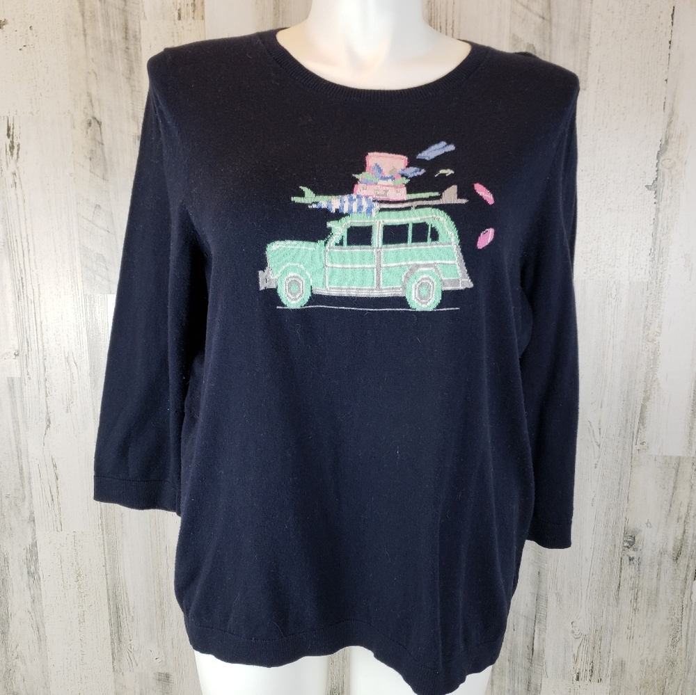 Talbots Beach Vacation Sweater Size 2X